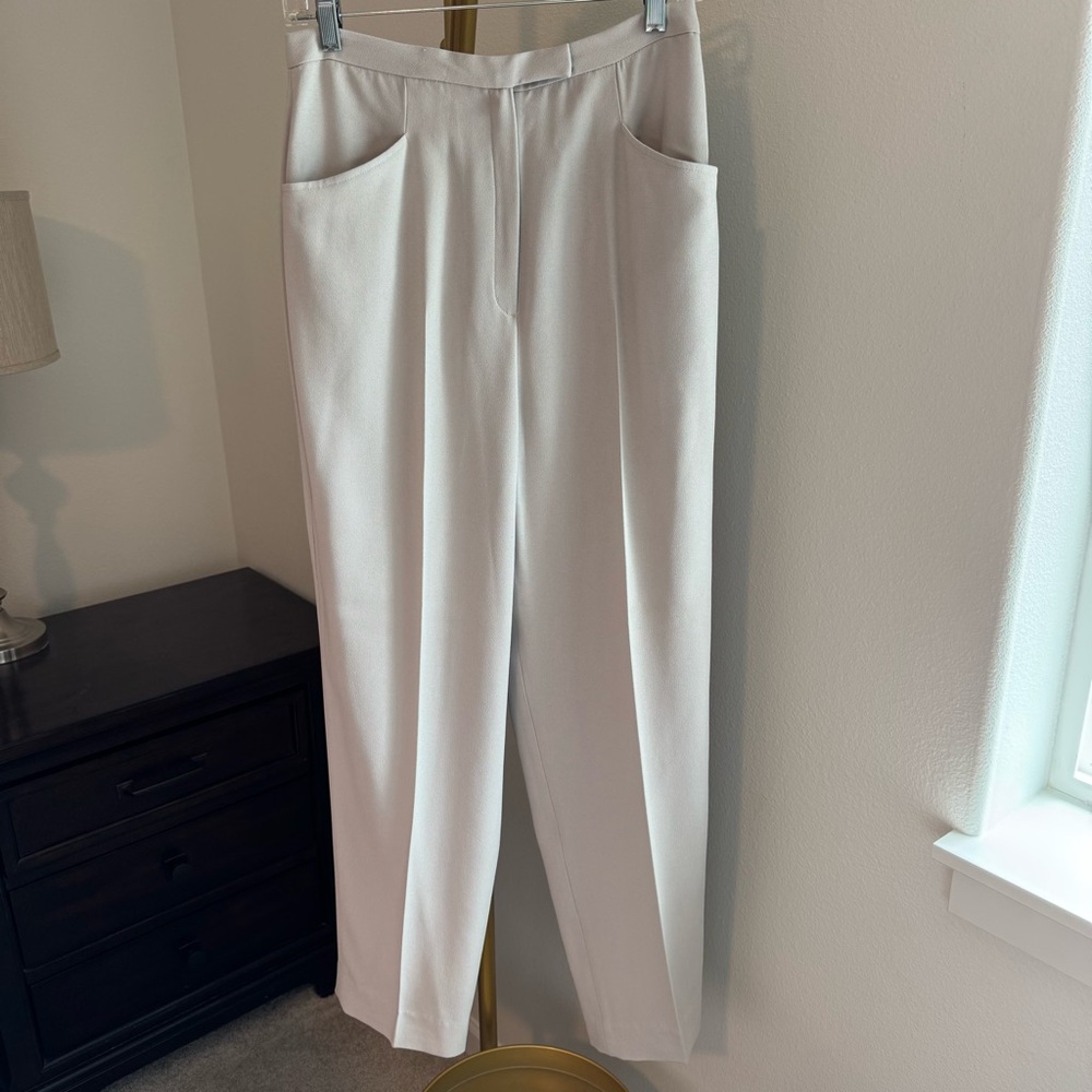 Vintage Jones New York Grey Tailored Trousers - Size 10